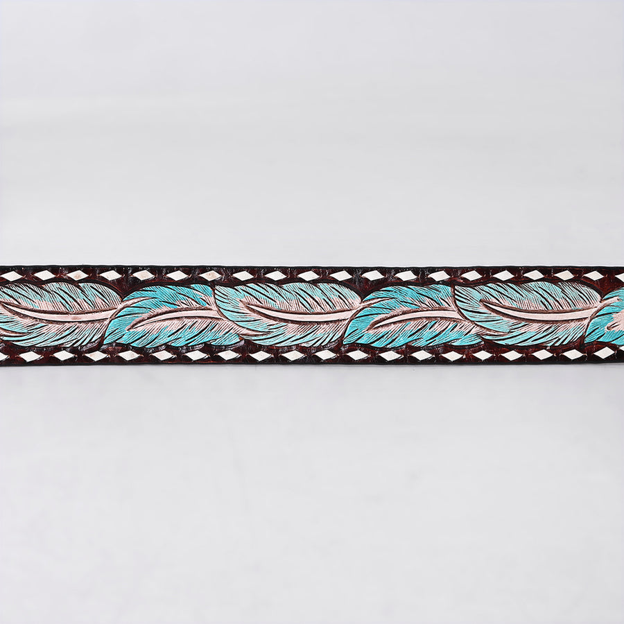 American Darling Beautifully Hand tooled Leather Unisex Belt| Western Belt | Handcrafted