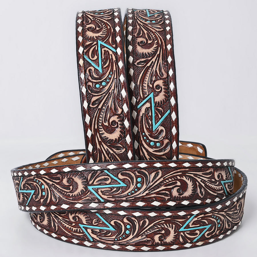 American Darling Beautifully Hand tooled Leather Unisex Belt| Western Belt | Handcrafted