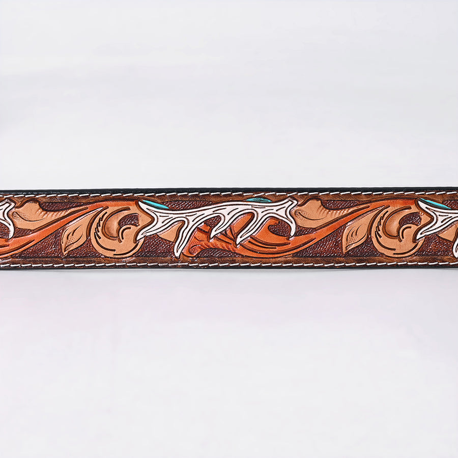 American Darling Beautifully Hand tooled Leather Unisex Belt| Western Belt | Handcrafted