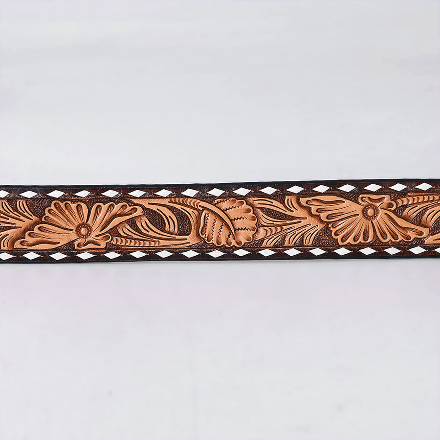 American Darling Beautifully Hand tooled Leather Unisex Belt| Western Belt | Handcrafted