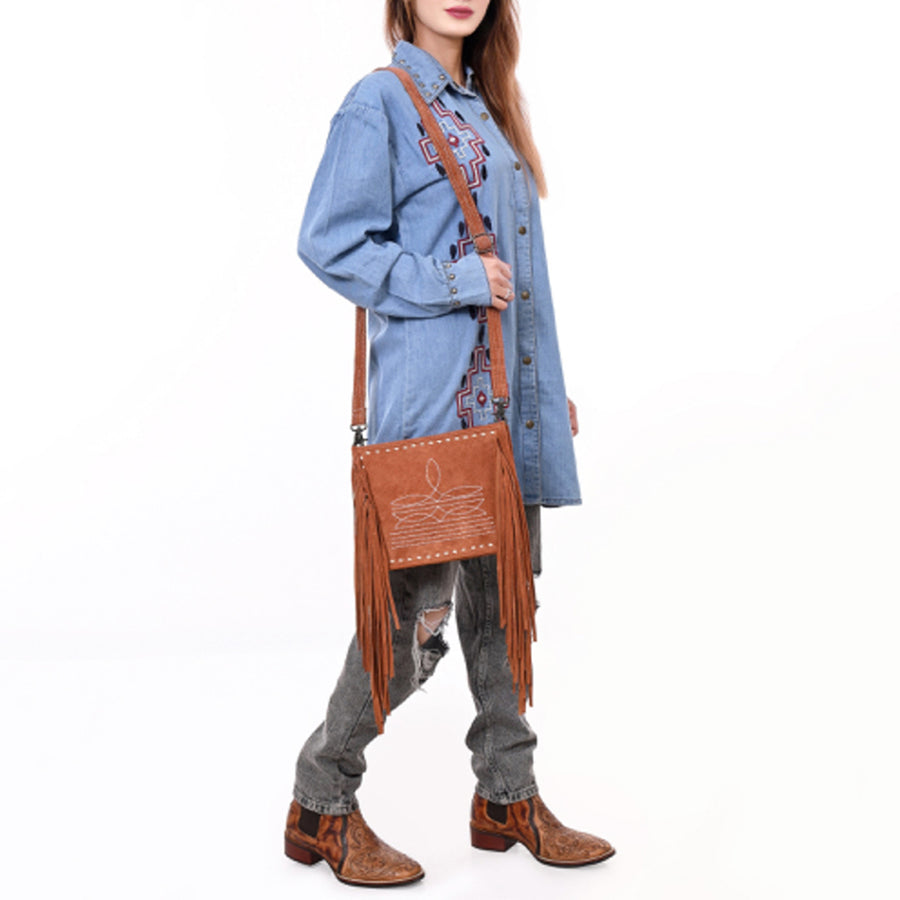 American Darling Cross Body Full Grain Genuine Leather Women Bag Western Handbag Purse | Crossbody for Cute