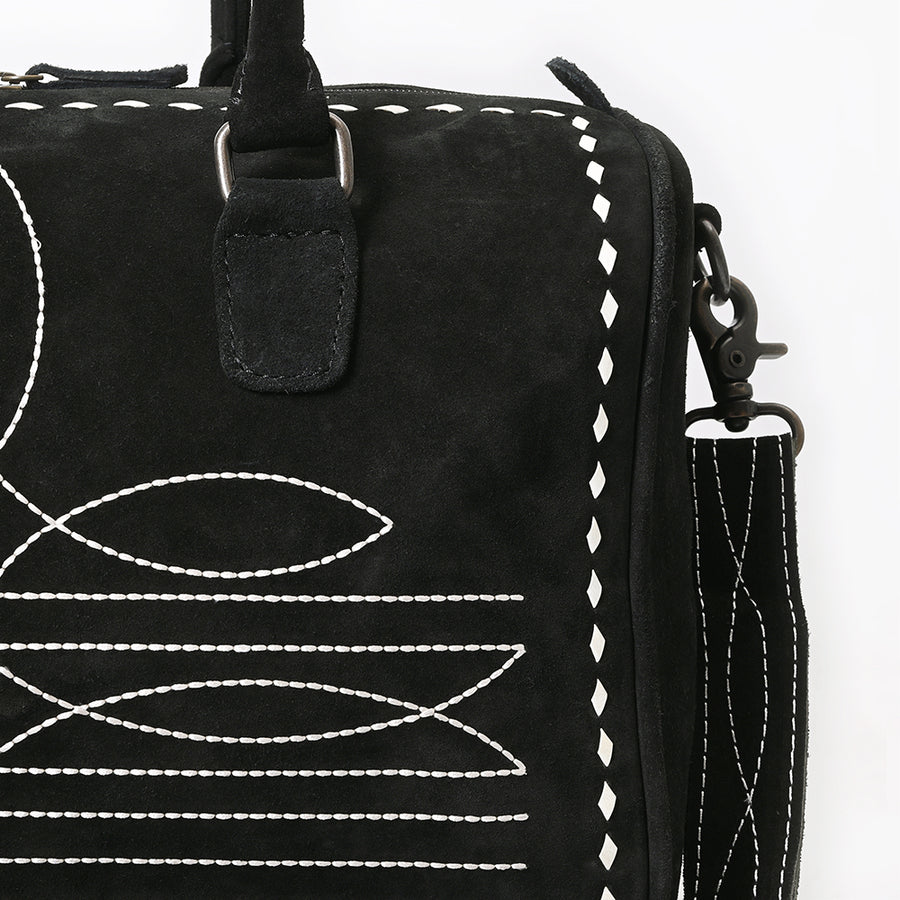American Darling Duffel Genuine Suede Leather women's bag, western handbag, purse| handbag | Hand tooled purse
