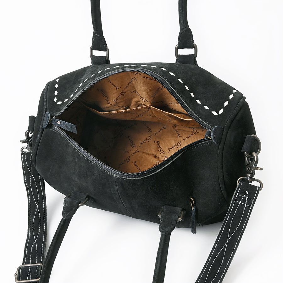 American Darling Duffel Genuine Suede Leather women's bag, western handbag, purse| handbag | Hand tooled purse