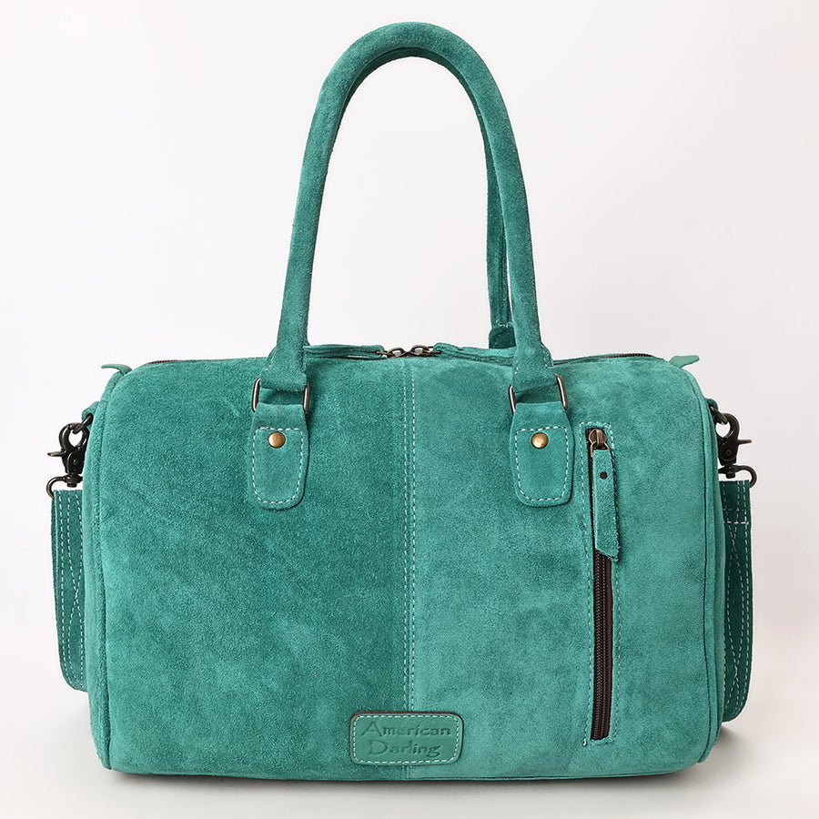 American Darling Duffel Genuine Suede Leather women's bag, western handbag, purse| handbag | Hand tooled purse