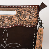 American Darling Crossbody Hand Tooled Genuine Suede Leather Women Bag Western Handbag Purse