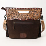 American Darling Crossbody Hand Tooled Genuine Suede Leather Women Bag Western Handbag Purse