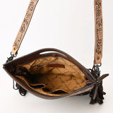 American Darling Crossbody Hand Tooled Genuine Suede Leather Women Bag Western Handbag Purse
