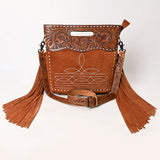 American Darling Crossbody Hand Tooled Genuine Suede Leather Women Bag Western Handbag Purse