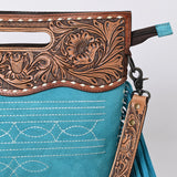 American Darling Crossbody Hand Tooled Genuine Suede Leather Women Bag Western Handbag Purse
