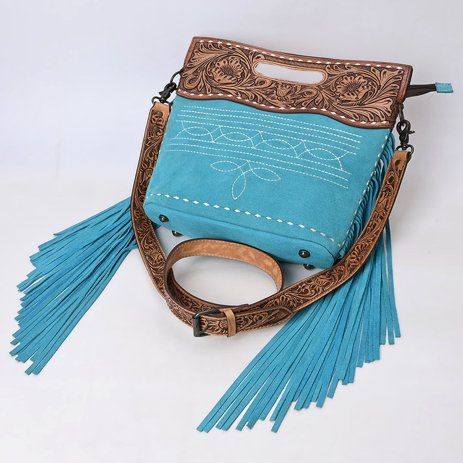 American Darling Crossbody Beautifully Hand Tooled Genuine Leather Women's Bag Western Handbag Purse| Bag