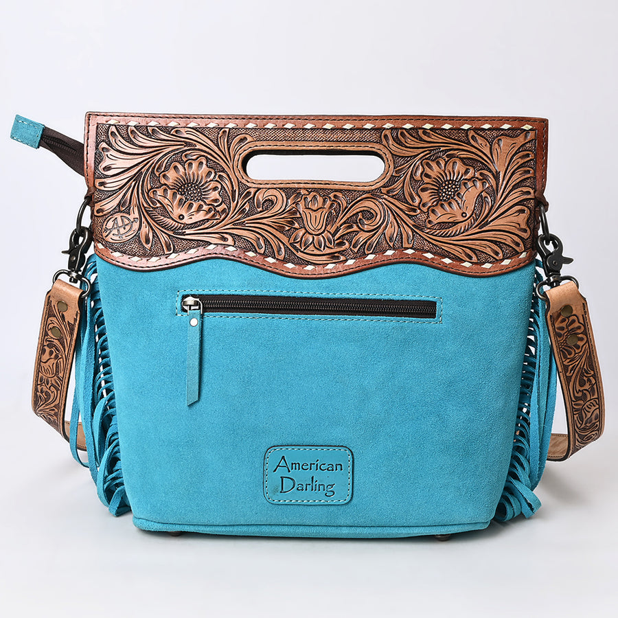 American Darling Crossbody Beautifully Hand Tooled Genuine Leather Women's Bag Western Handbag Purse| Bag