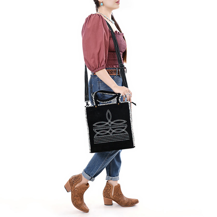 American Darling Tote Hand Tooled Genuine Suede Leather Women Bag Western Handbag Purse| Bag| Travel