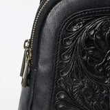 American Darling Sling Hand Tooled Genuine Leather Women Bag Western Handbag Purse | Fanny