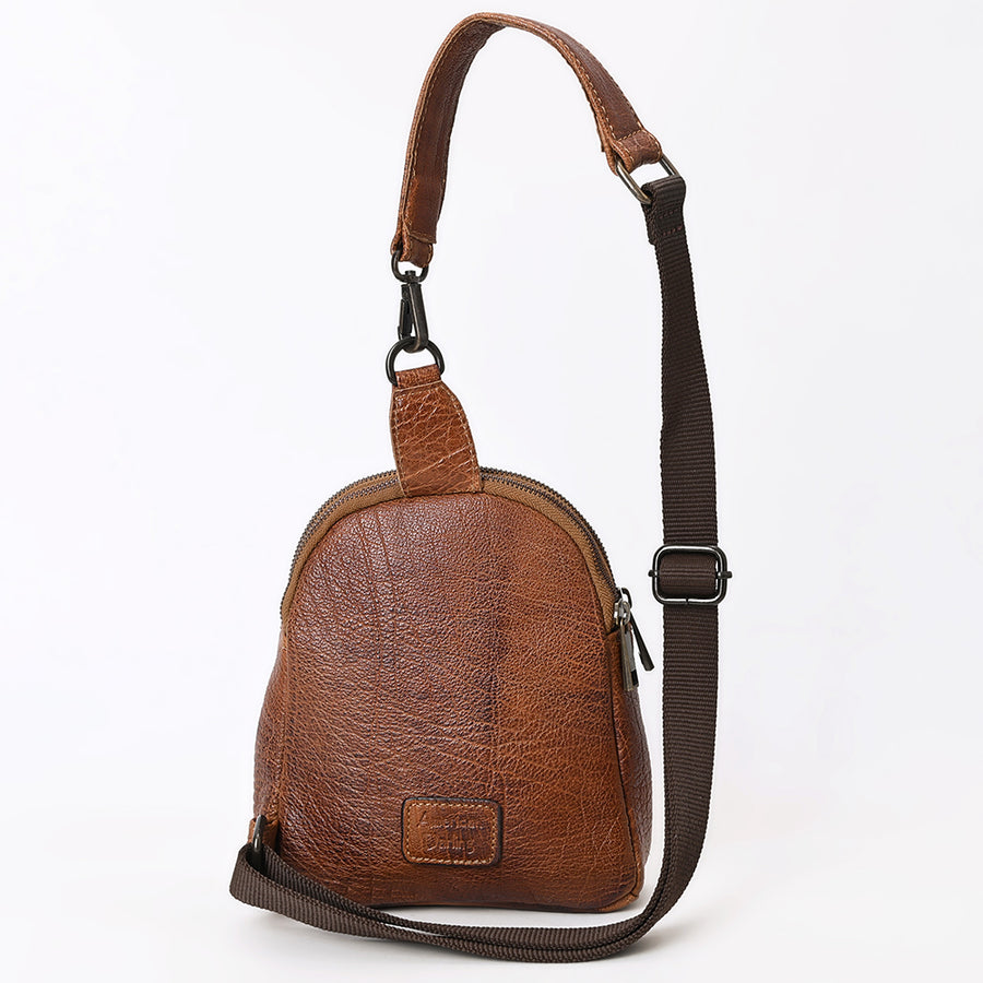 American Darling Sling Hand Tooled Genuine Leather Women Bag Western Handbag Purse | Fanny