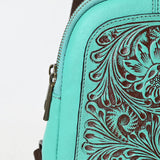 American Darling Sling Hand Tooled Genuine Leather Women Bag Western Handbag Purse | Fanny