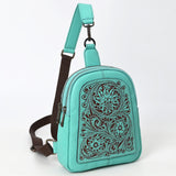 American Darling Sling Hand Tooled Genuine Leather Women Bag Western Handbag Purse | Fanny