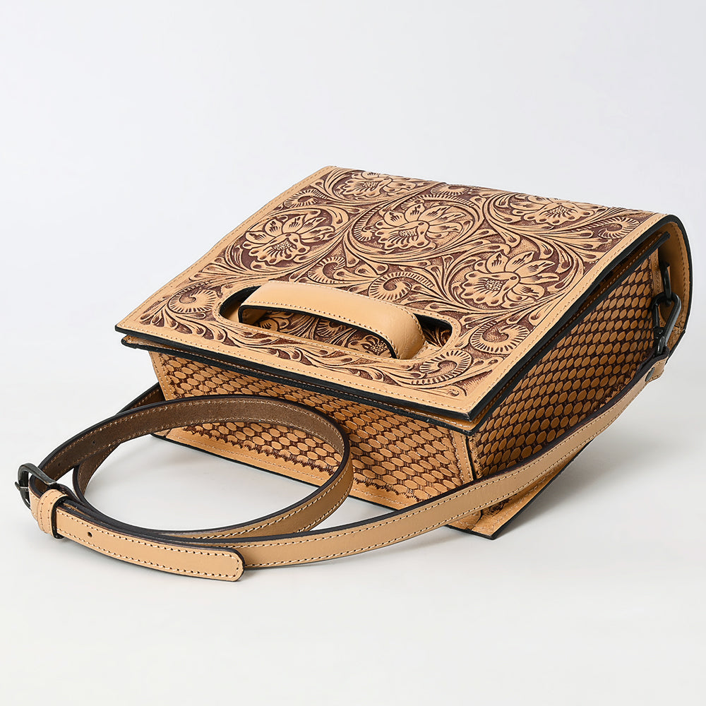 American Darling Small Crossbody Beautifully Hand Tooled Genuine Leather Women Bag Western Handbag Purse |