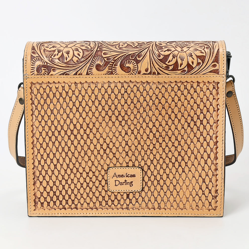 American Darling Small Crossbody Beautifully Hand Tooled Genuine Leather Women Bag Western Handbag Purse |