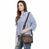 American Darling Wallet Beautifully Hand Tooled Genuine Leather Women Bag Western Handbag Purse | Handbags