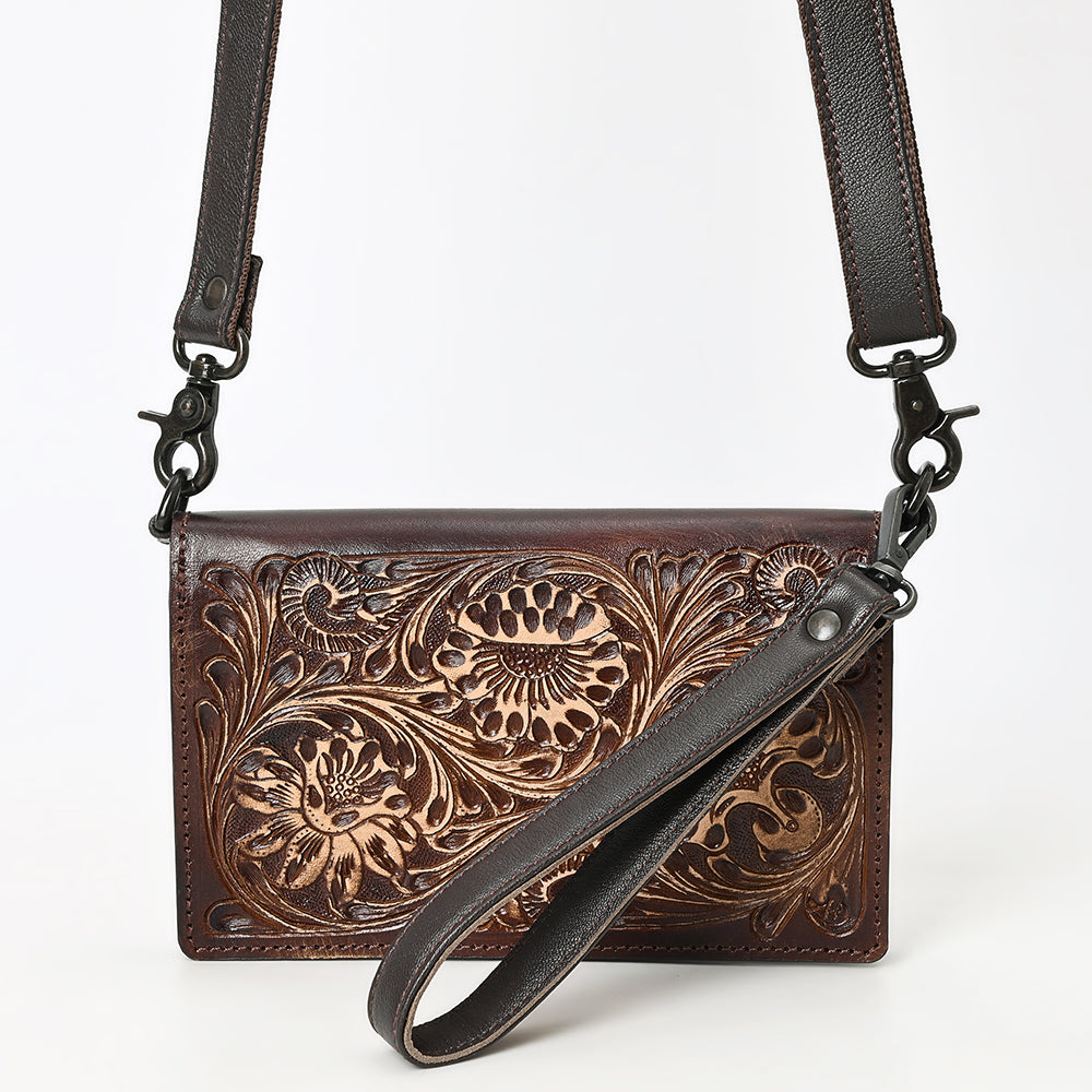 American Darling Wallet Beautifully Hand Tooled Genuine Leather Women Bag Western Handbag Purse | Handbags