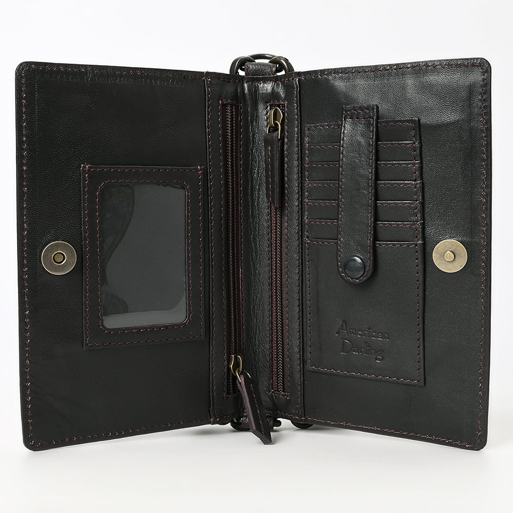 American Darling Wallet Beautifully Hand Tooled Genuine Leather Women Bag Western Handbag Purse | Handbags