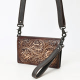 American Darling Wallet Beautifully Hand Tooled Genuine Leather Women Bag Western Handbag Purse | Handbags