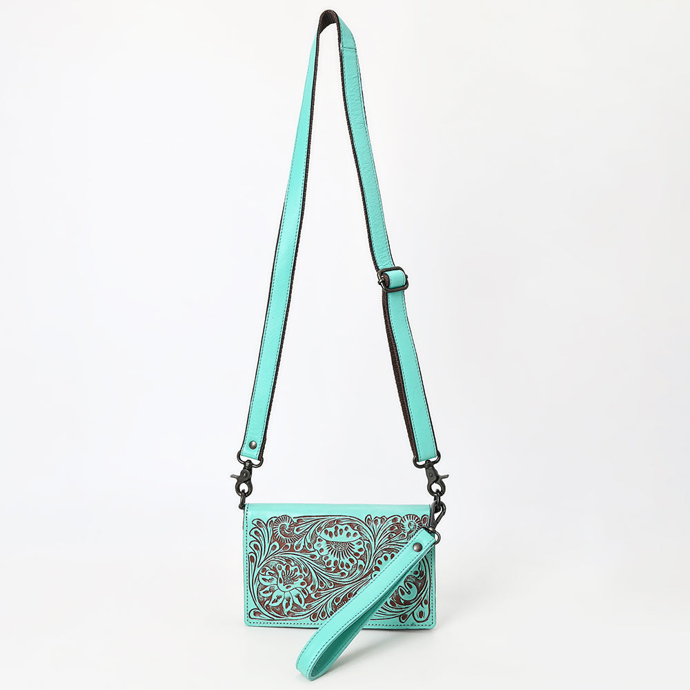 American Darling Wallet Beautifully Hand Tooled Genuine Leather Women Bag Western Handbag Purse | Handbags