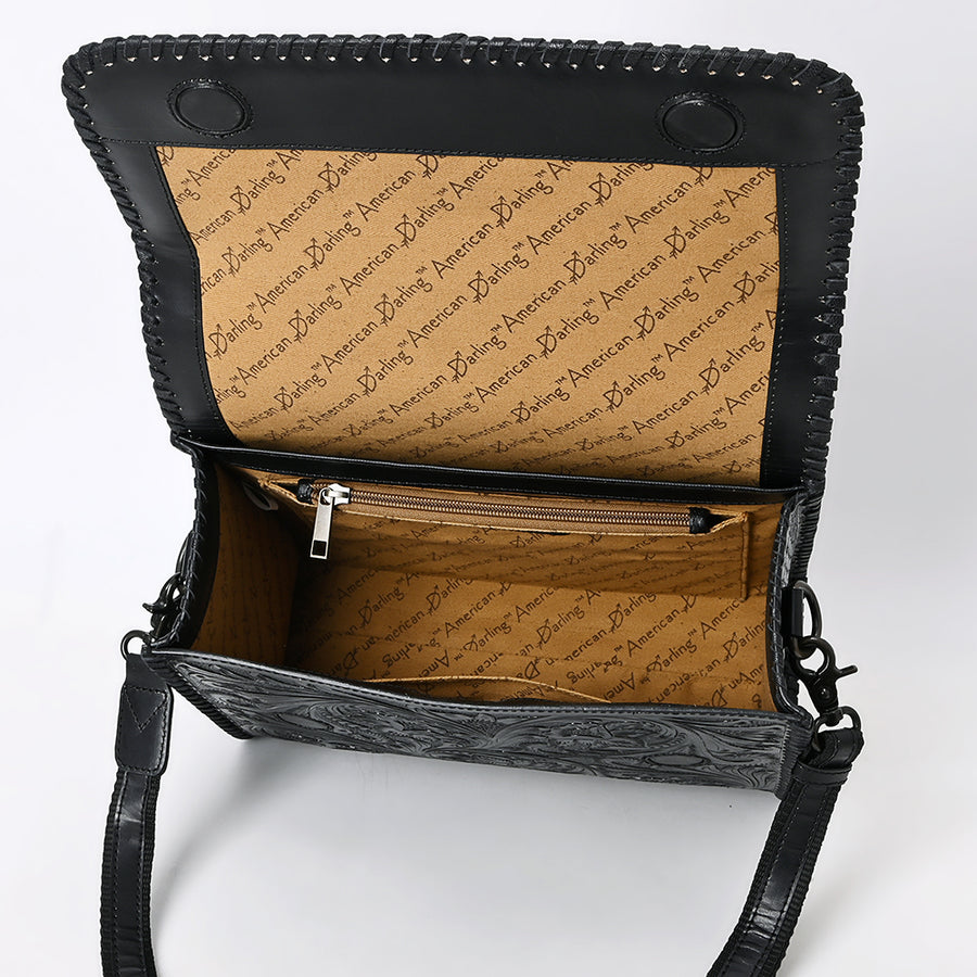 American Darling Wallet Beautifully Hand Tooled Genuine Leather Women Bag Western Handbag Purse | Handbags
