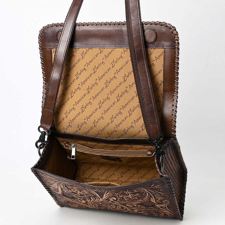American Darling Wallet Beautifully Hand Tooled Genuine Leather Women Bag Western Handbag Purse | Handbags