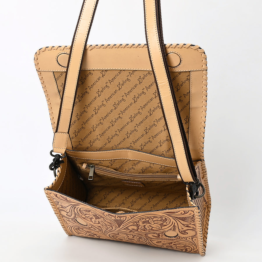 American Darling Wallet Beautifully Hand Tooled Genuine Leather Women Bag Western Handbag Purse | Handbags