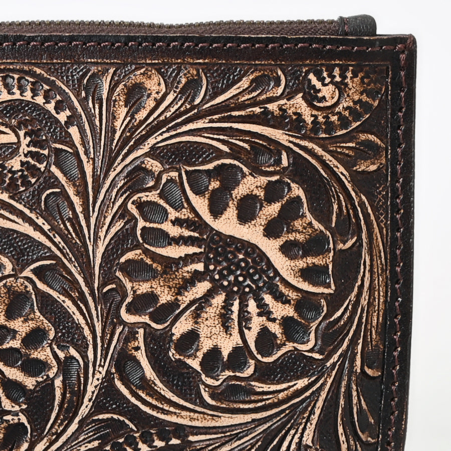 American Darling Wristlet Beautifully Hand Tooled Genuine Leather Women Bag Western Handbag Purse