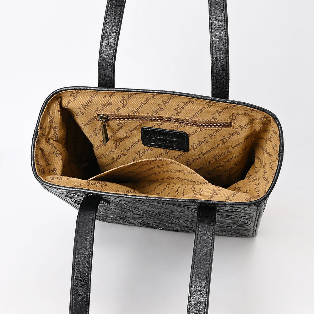 American Darling Tote Beautifully Hand Tooled Genuine Leather Women Bag Western Handbag Purse | |Travel