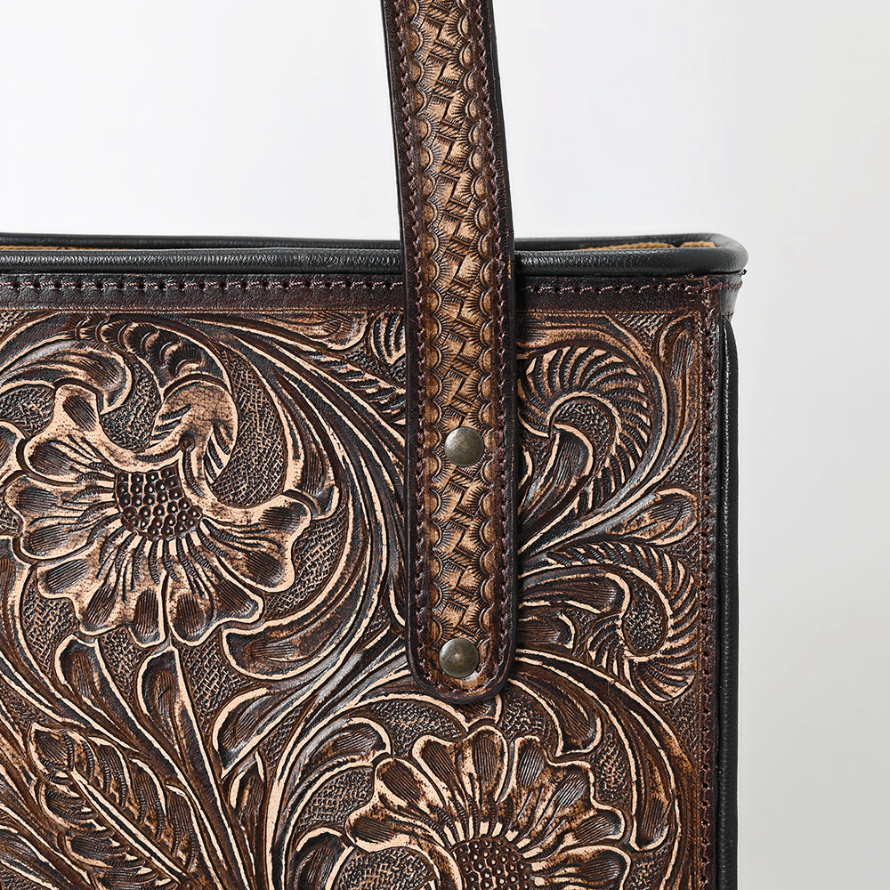 American Darling Tote Beautifully Hand Tooled Genuine Leather Women Bag Western Handbag Purse | |Travel