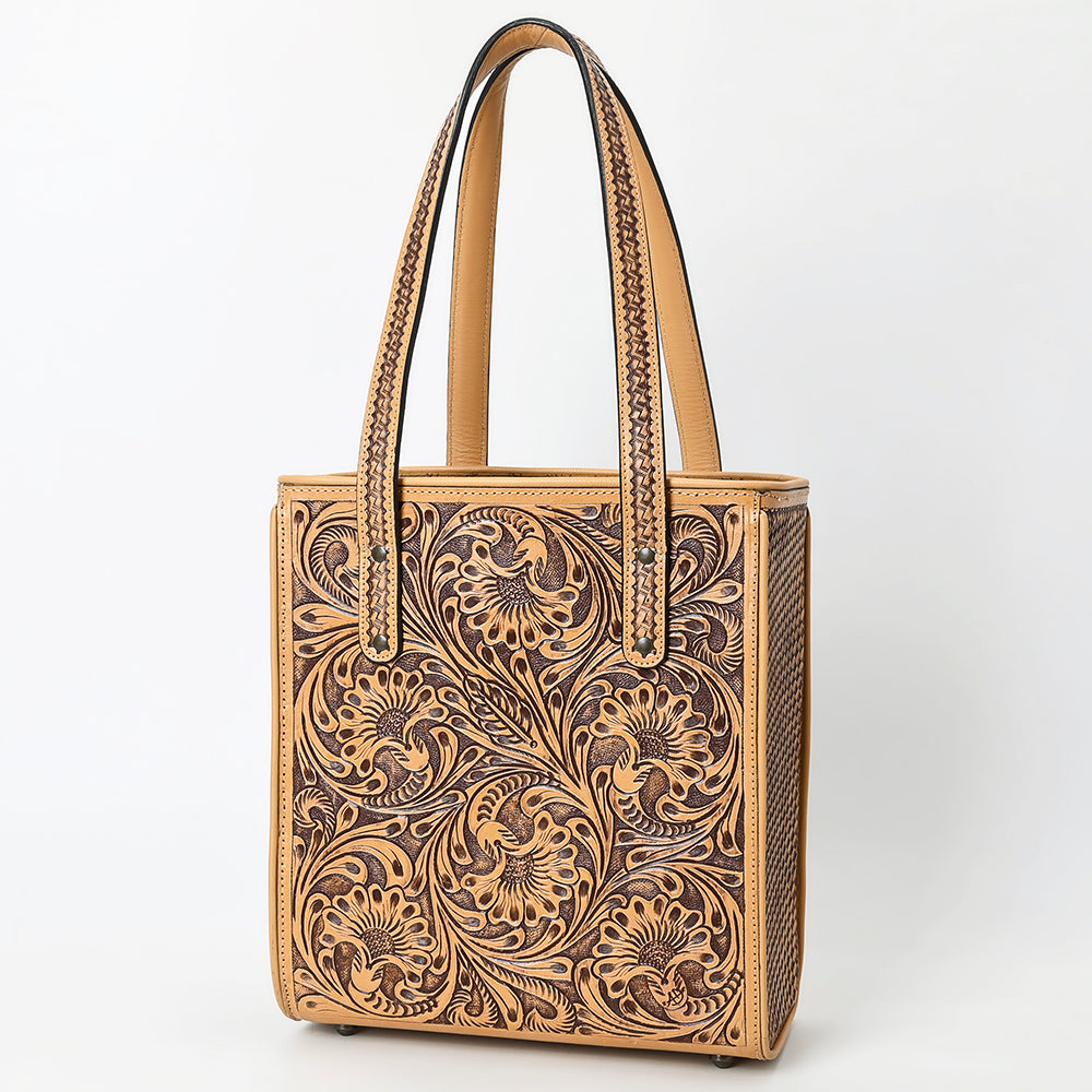 American Darling Tote Beautifully Hand Tooled Genuine Leather Women Bag Western Handbag Purse | |Travel