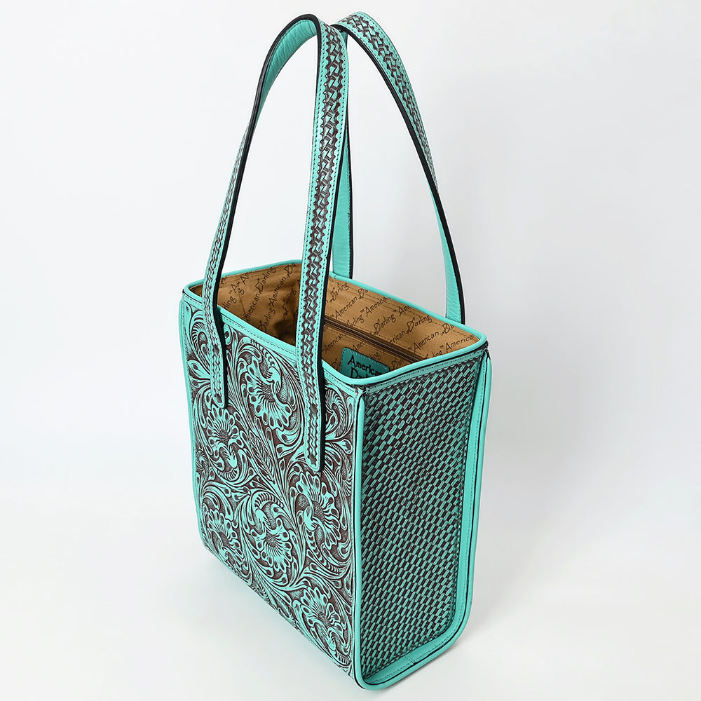 American Darling Tote Beautifully Hand Tooled Genuine Leather Women Bag Western Handbag Purse | |Travel