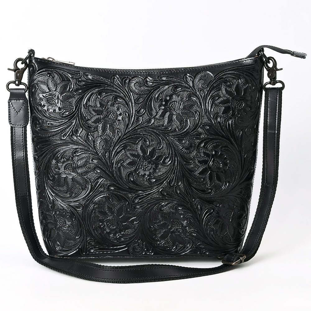 American Darling Large Crossbody Hand Tooled Genuine Leather Women Bag Western Handbag Purse |