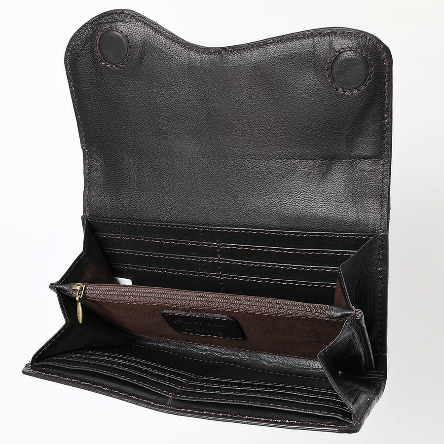 American Darling Clutch Beautifully Hand Tooled Genuine Leather women bag western handbag purse
