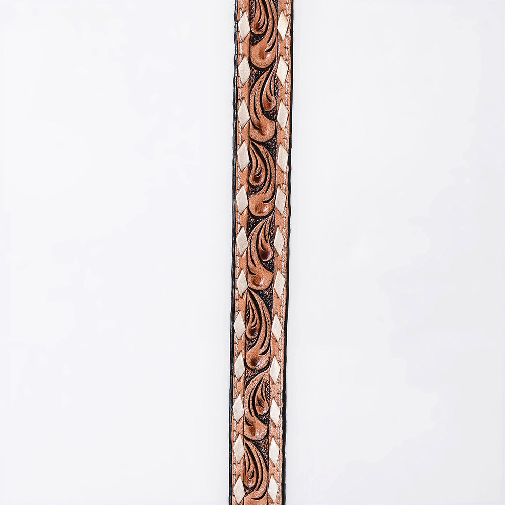 American Darling Hand tooled Hatband Genuine American Leather Western Adjustable Unisex