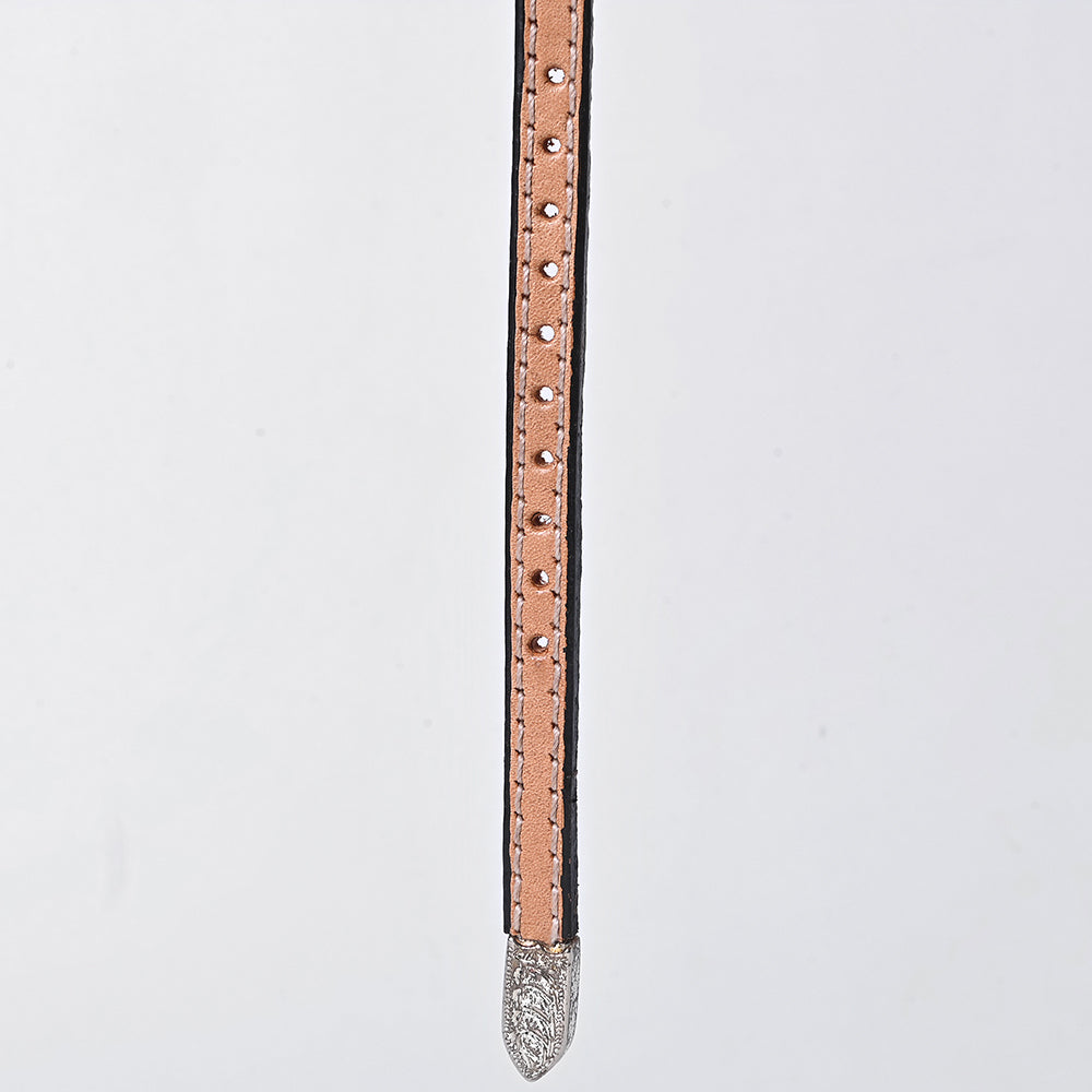 American Darling Hand tooled Hatband Genuine American Leather Western Adjustable Unisex