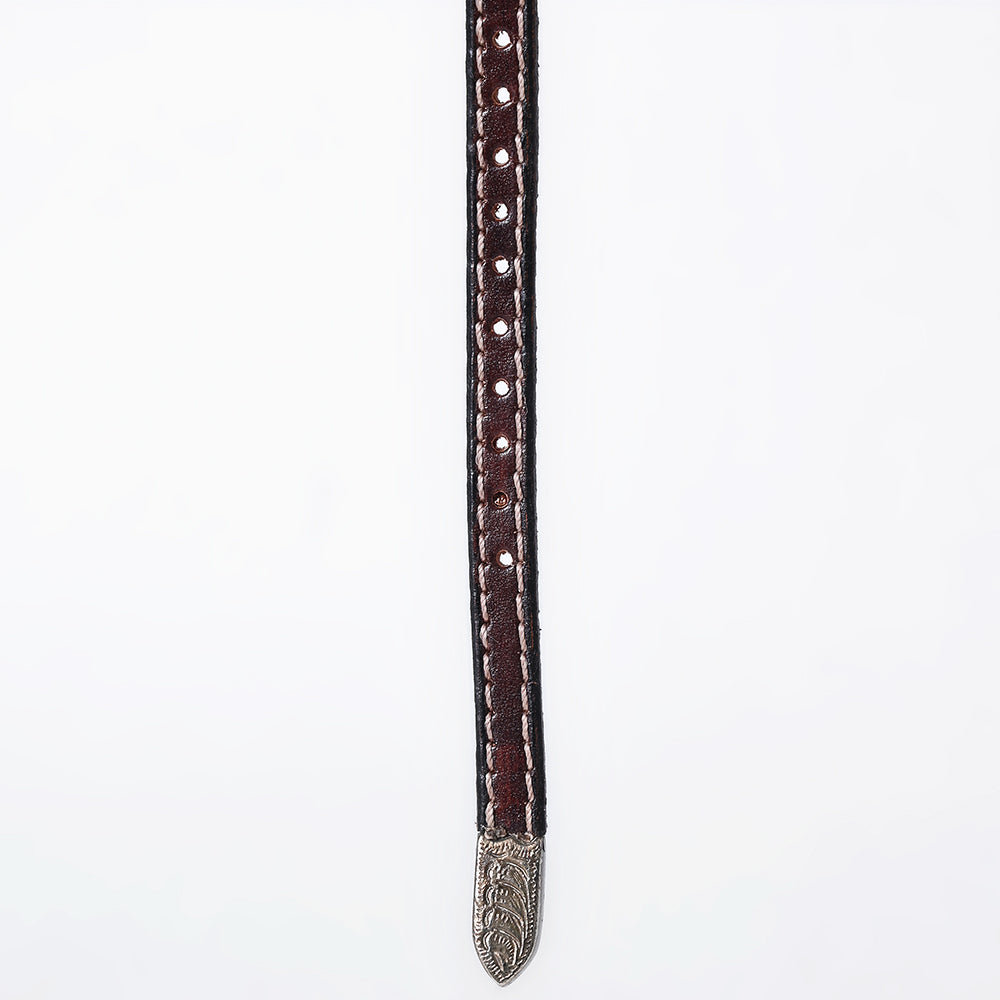 American Darling Hand tooled Hatband Genuine American Leather Western Adjustable Unisex