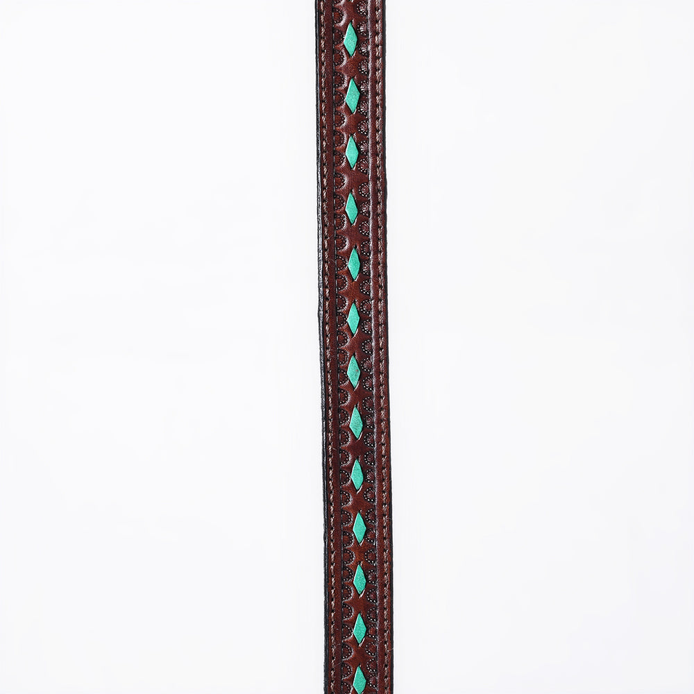 American Darling Hand tooled Hatband Genuine American Leather Western Adjustable Unisex