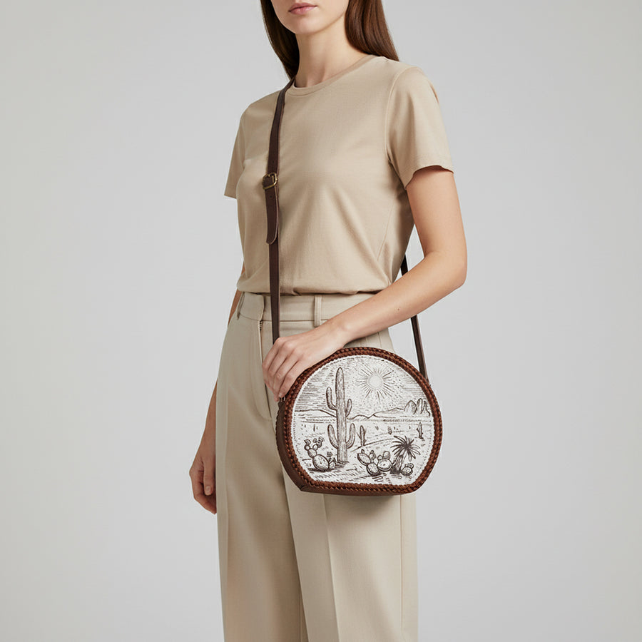 American Darling Canteen Genuine Leather Women Bag Western Handbag Purse | for Cute