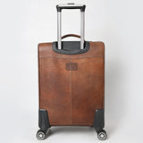 American Darling Travel Case Beautifully Hand Tooled Hair-On Genuine Leather women Trolley bag