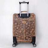 American Darling Travel Case Beautifully Hand Tooled Genuine Leather women Trolley bag