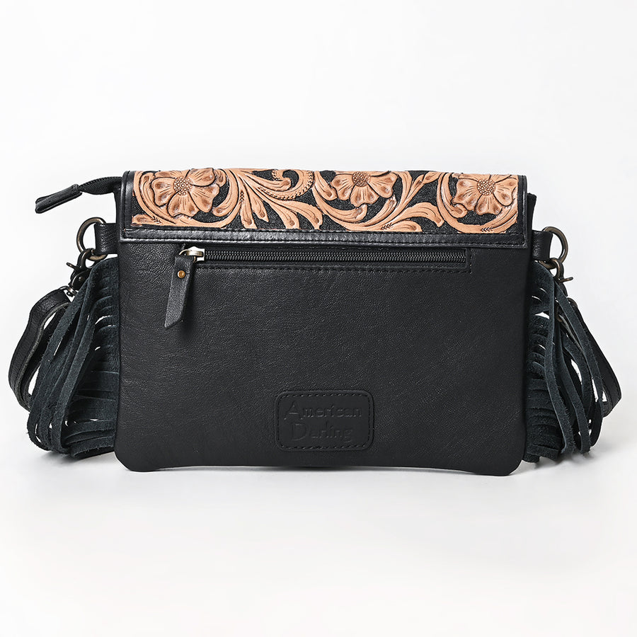 American Darling Hand-Tooled Wallet Hand Bag Genuine Leather Fringe Style with Premium Craftsmanship and Functional Everyday Design
