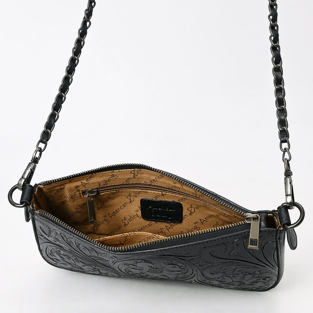 American Darling Small Crossbody Beautifully Hand Tooled Genuine Leather Women Bag Western Handbag Purse |