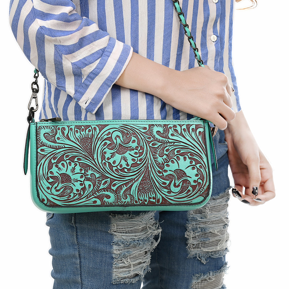 American Darling Small Crossbody Beautifully Hand Tooled Genuine Leather Women Bag Western Handbag Purse |