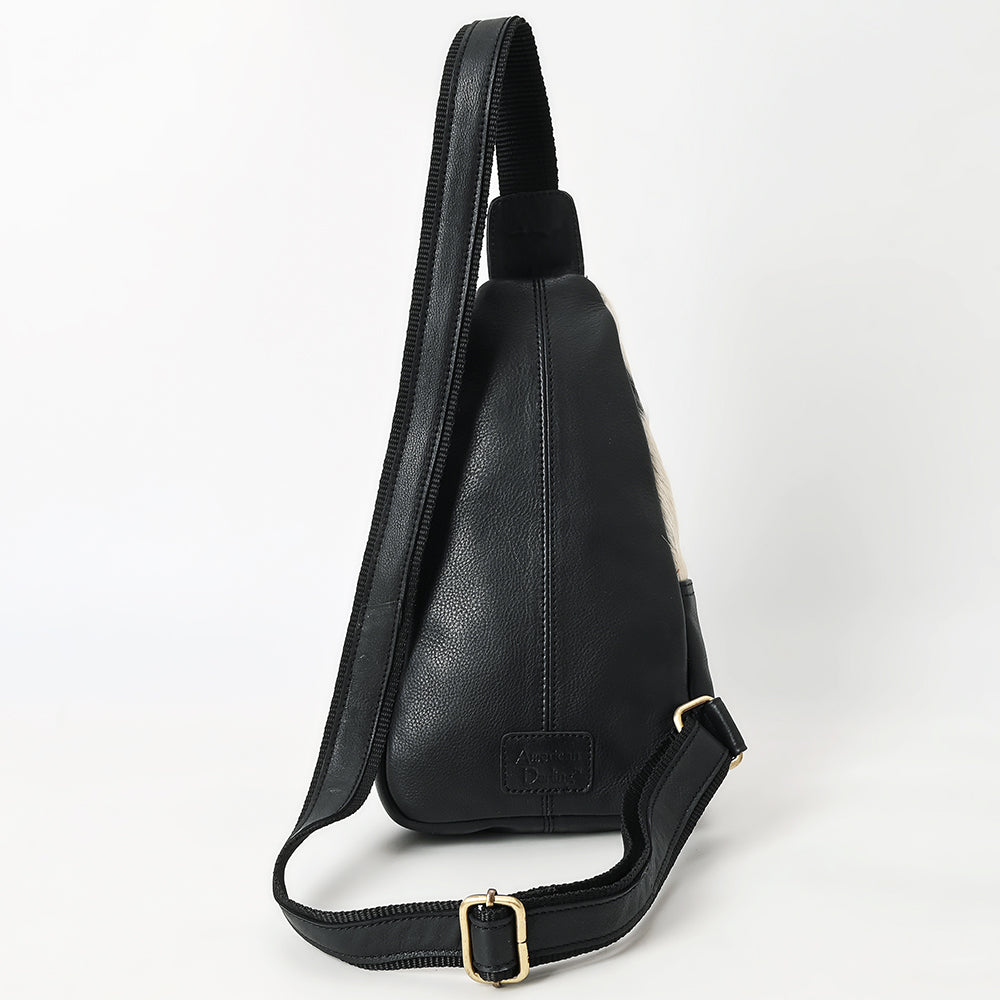 American Darling Sling Hand Tooled Hair-On Genuine Leather Women Bag Western Handbag Purse |