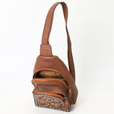 American Darling Sling Hand Tooled Genuine Leather Women Bag Western Handbag Purse |