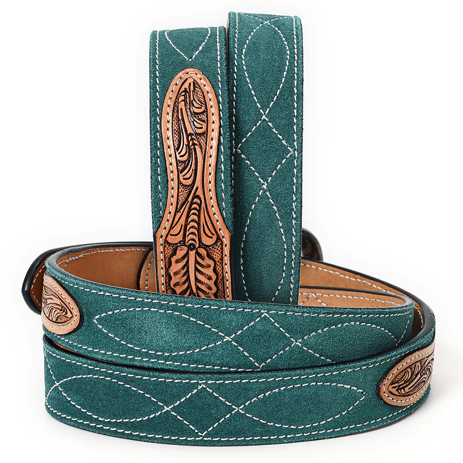 American Darling Beautifully Hand tooled Leather Unisex Belt| Western Belt | Handcrafted